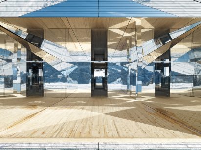 Doug Aitken Gstaad mirrored house installation