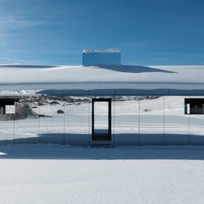 Doug Aitken Gstaad mirrored house installation