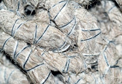 Bastian Beyer develops textile tectonics by calcifying knitted structures