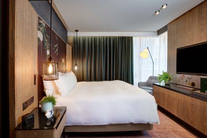 Bompass & Parr vegan suite inside Hilton London Bankside hotel