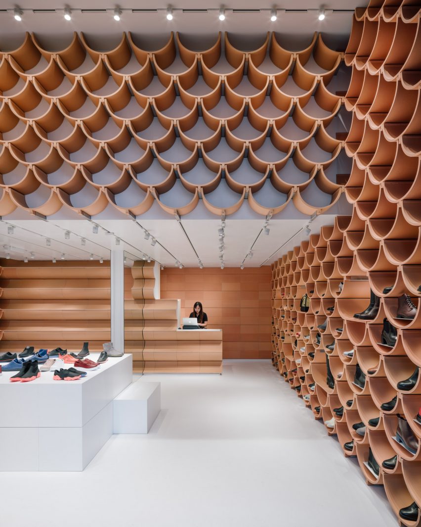 Camper store in Barcelona, designed by Kengo Kuma