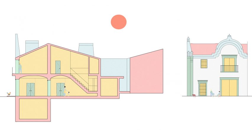 Casa Villalba de los Barros designed by Lucas y Hernández-Gil