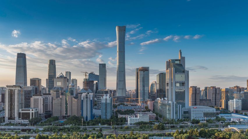 Beijing has the tallest new skyscraper, the 528-metre-high CITIC Tower by Kohn Pedersen Fox