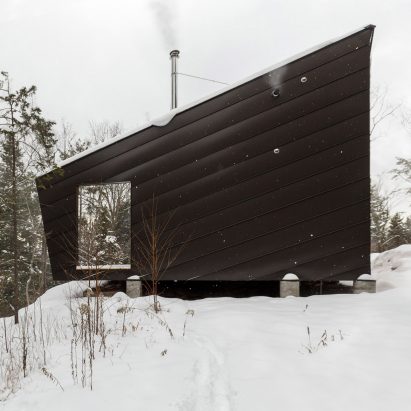 Cabin on a Rock by I-Kanda