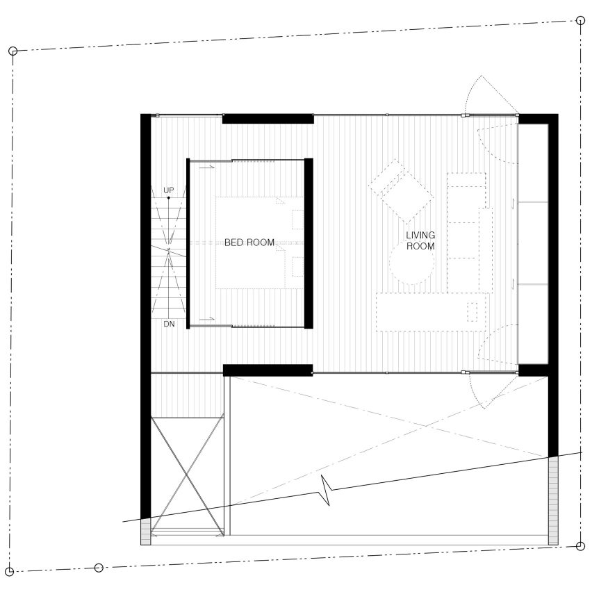 First floor plan Cover House by Apollo Associates