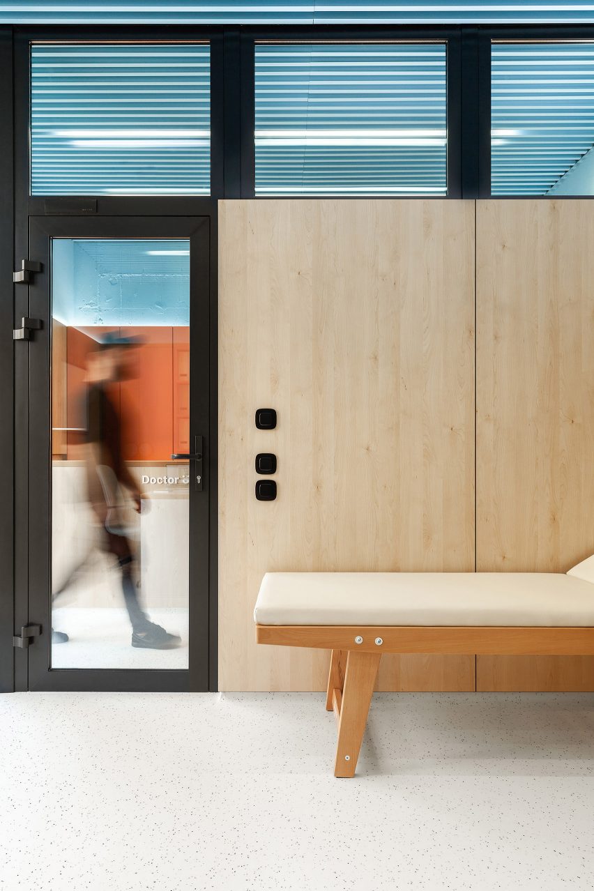 Interiors of Doctor U clinic designed by Ater Architects