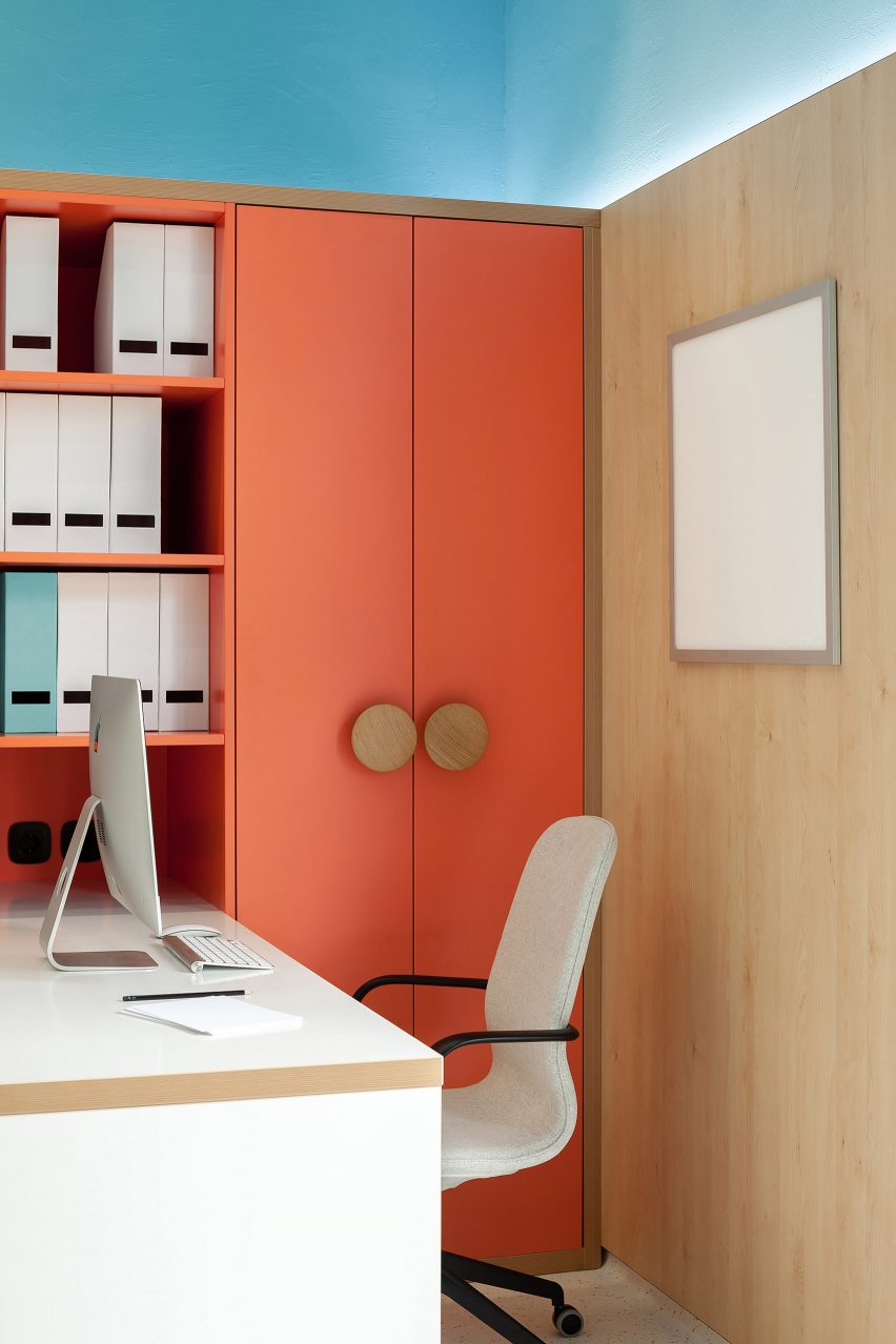 Interiors of Doctor U clinic designed by Ater Architects