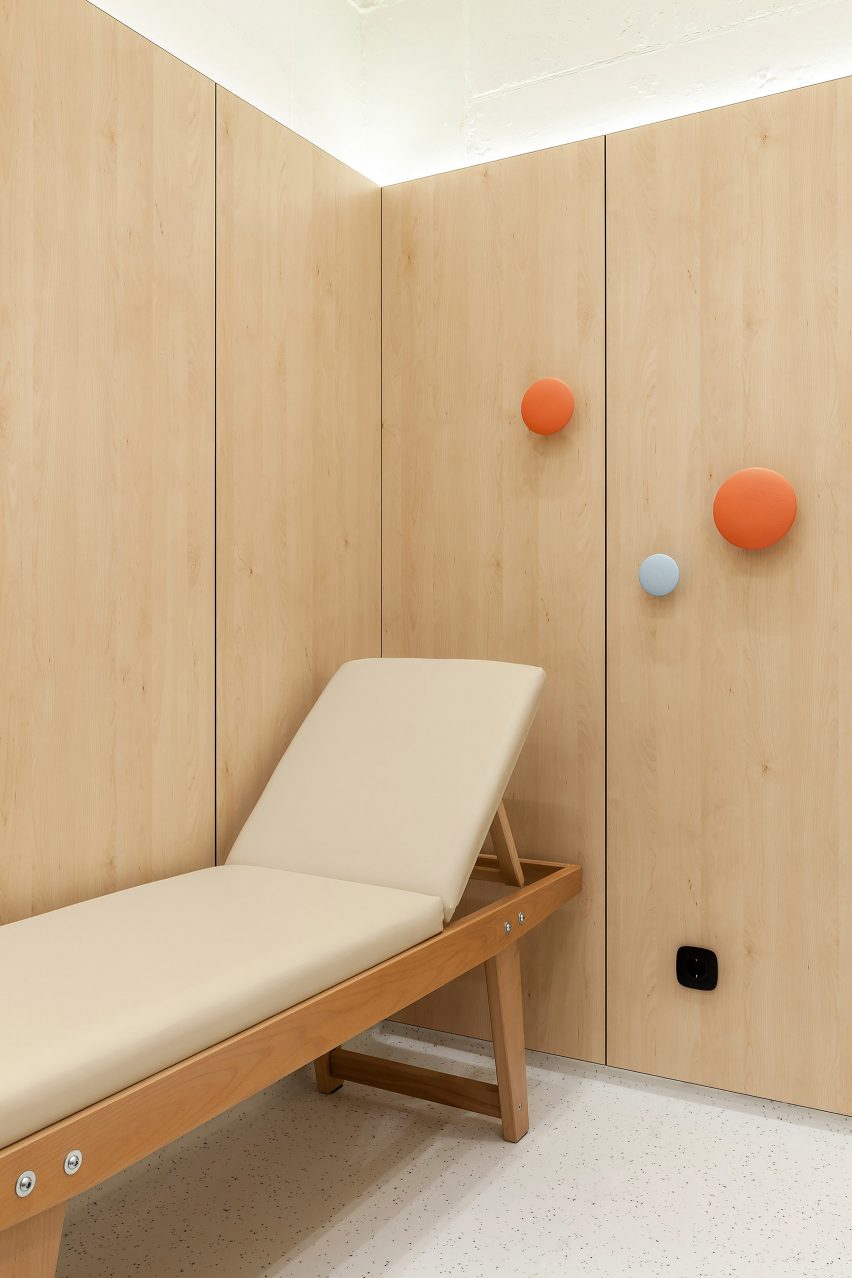 Interiors of Doctor U clinic designed by Ater Architects