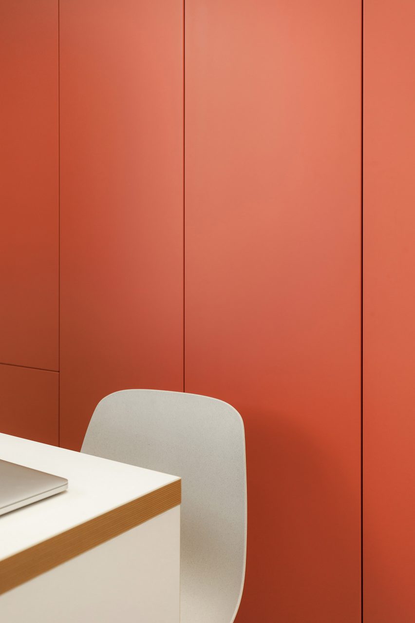 Interiors of Doctor U clinic designed by Ater Architects