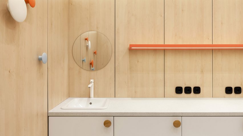 Interiors of Doctor U clinic designed by Ater Architects