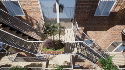 Social Balconies concept by Edwin Van Capelleveen