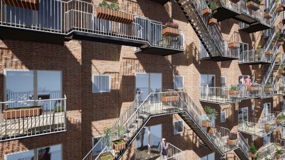 Social Balconies concept by Edwin Van Capelleveen
