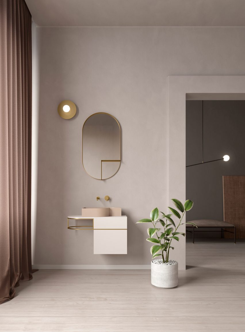 Nouveau bathroom furniture by Bernhardt-Vella for Ex.T
