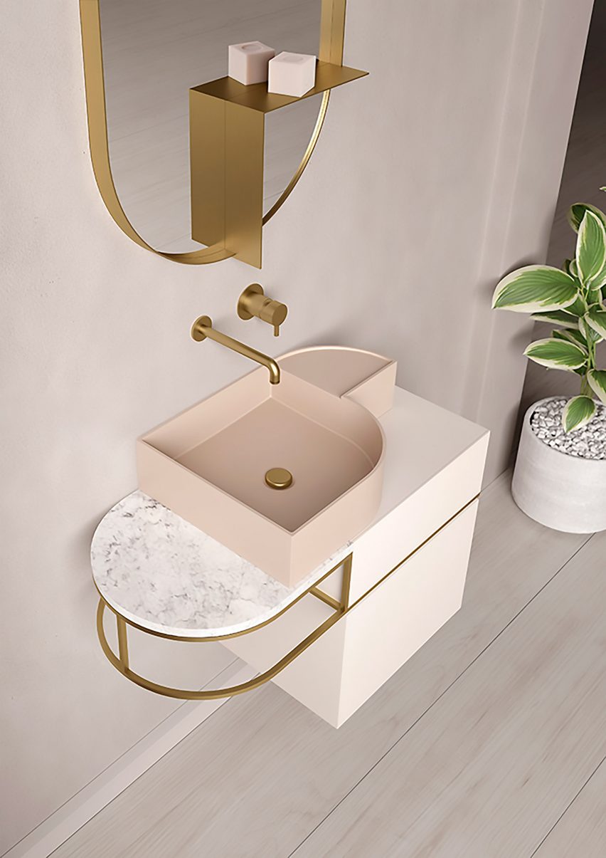 Nouveau bathroom furniture by Bernhardt-Vella for Ex.T