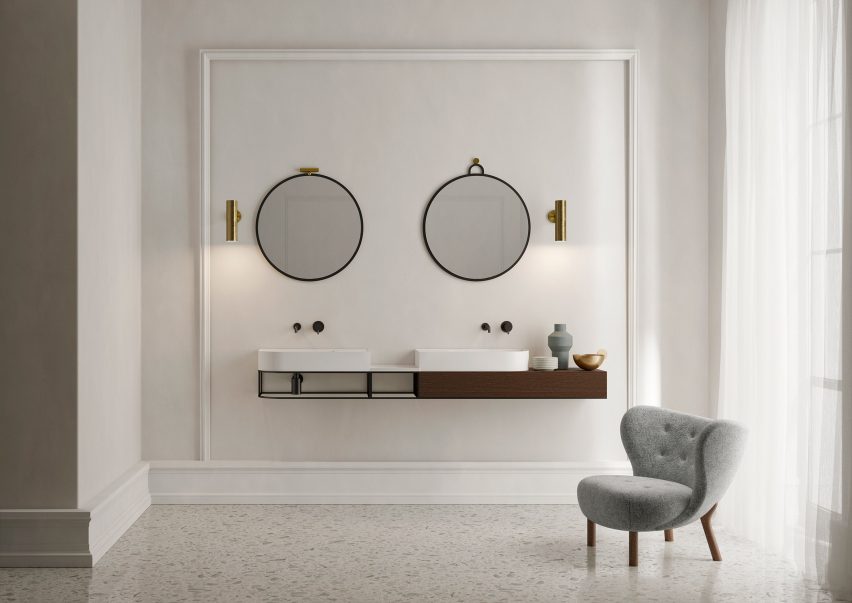 Nouveau bathroom furniture by Bernhardt-Vella for Ex.T