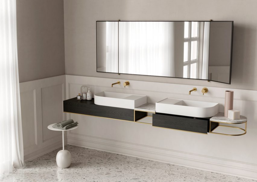 Nouveau bathroom furniture by Bernhardt-Vella for Ex.T