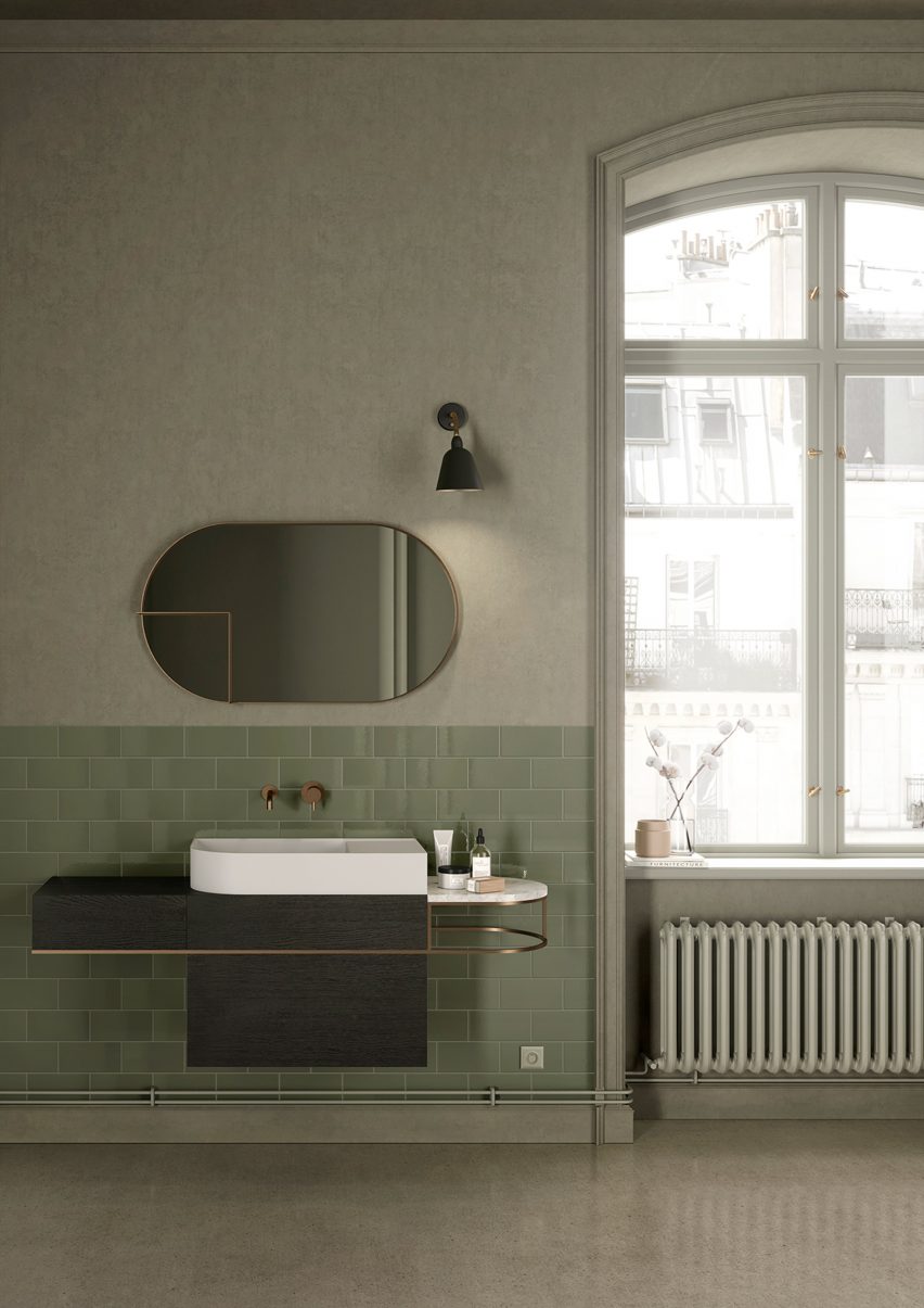 Nouveau bathroom furniture by Bernhardt-Vella for Ex.T