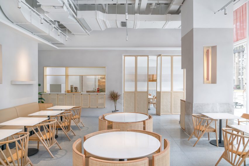 Interiors of Genshang restaurant designed by Office Coastline