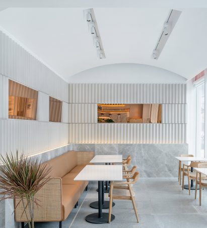 Interiors of Genshang restaurant designed by Office Coastline