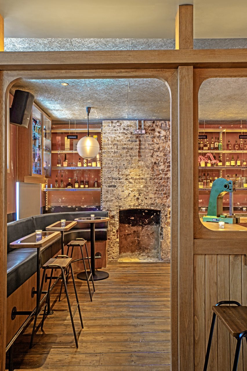 Interiors of Genuine Liquorette London, designed by AvroKO