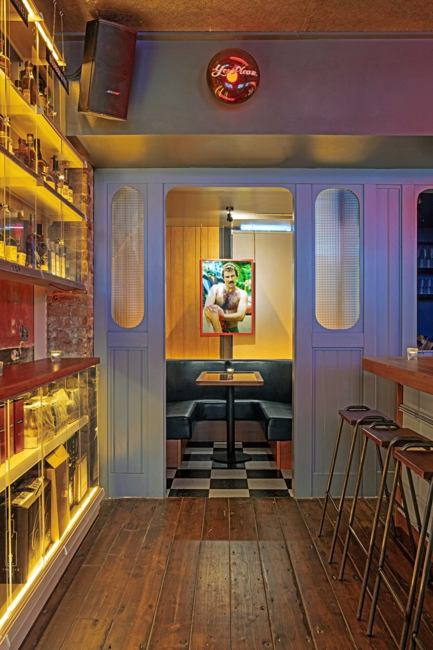 Interiors of Genuine Liquorette London, designed by AvroKO