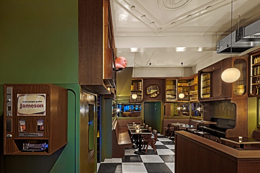 Interiors of Genuine Liquorette London, designed by AvroKO