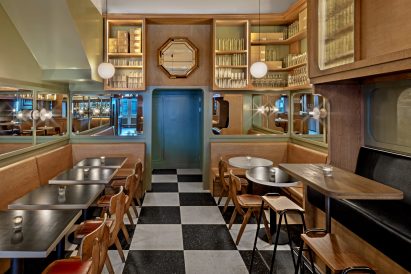 Interiors of Genuine Liquorette London, designed by AvroKO
