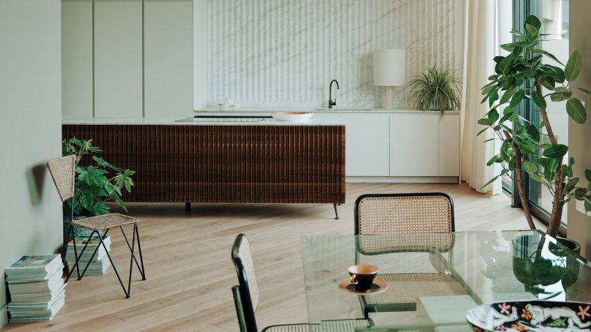Bella Freud and Maria Speake fashion retro interiors for BBC TV centre apartment