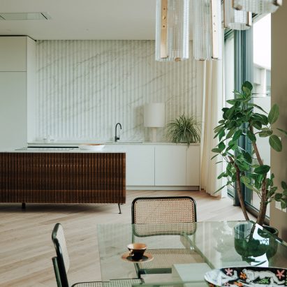 Bella Freud and Maria Speake fashion retro interiors for BBC TV centre apartment