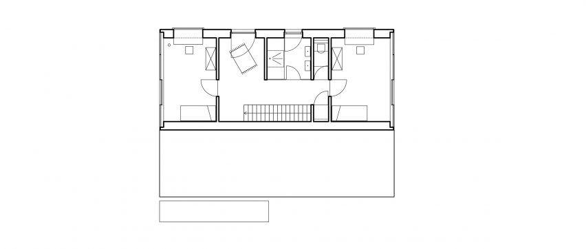 Second floor plan of Hercule by 2001 in Luxembourg