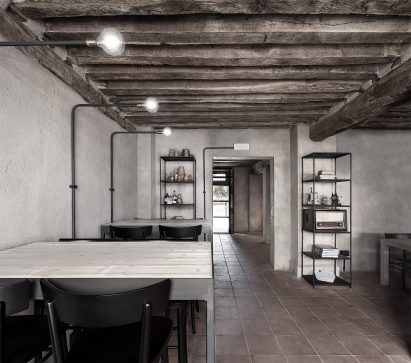 Interiors of La Ganea restaurant, designed by Studio Mabb
