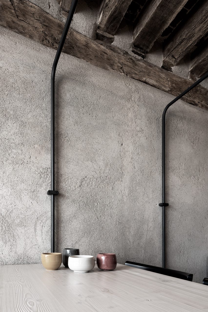 Interiors of La Ganea restaurant, designed by Studio Mabb