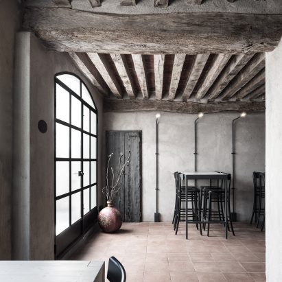 Interiors of La Ganea restaurant, designed by Studio Mabb