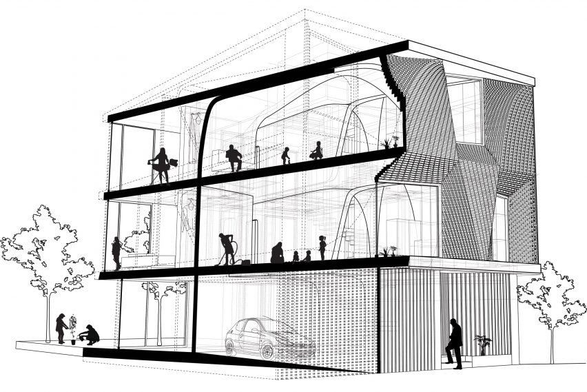 Mahallat residential building by CAAT Studio