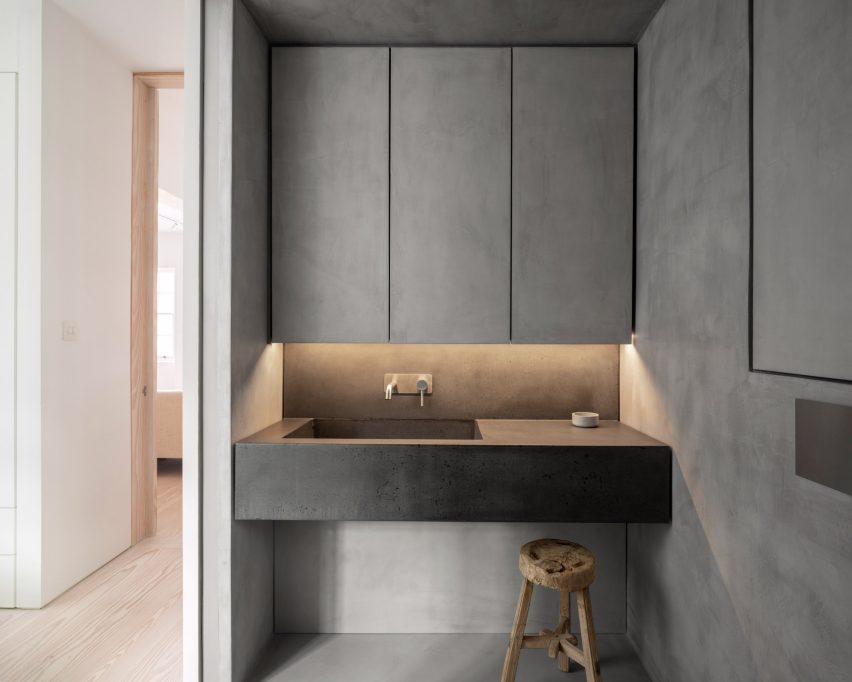Interiors of a Marylebone apartment, designed by Proctor and Shaw