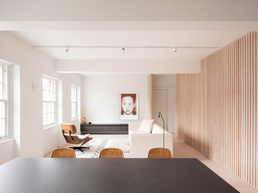 Interiors of a Marylebone apartment, designed by Proctor and Shaw