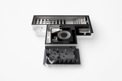 Oki Sato of Nendo has designed an exhibition of M.C. Escher's work at the National Gallery of Victoria in Melbourne.