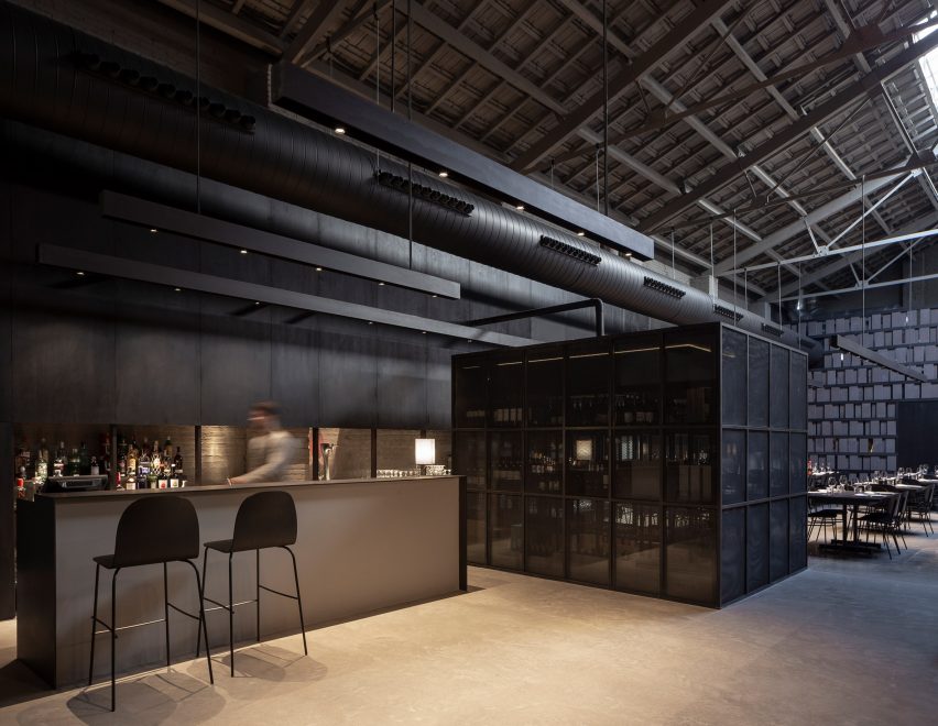 Interiors of Merkato restaurant, designed by Francesc Rifé Studio