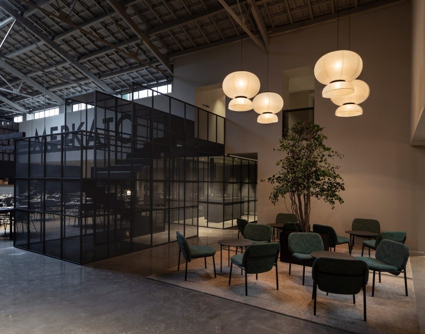 Interiors of Merkato restaurant, designed by Francesc Rifé Studio