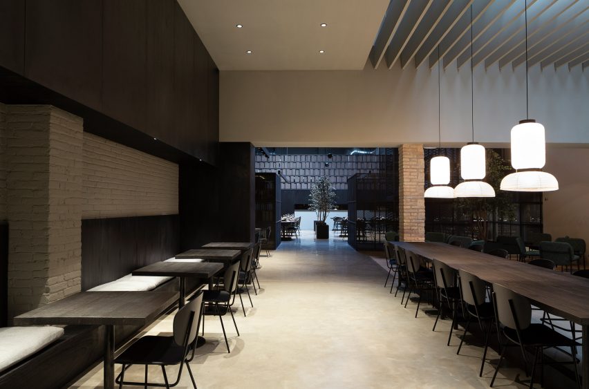Interiors of Merkato restaurant, designed by Francesc Rifé Studio