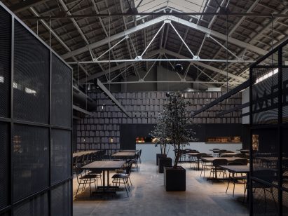 Interiors of Merkato restaurant, designed by Francesc Rifé Studio