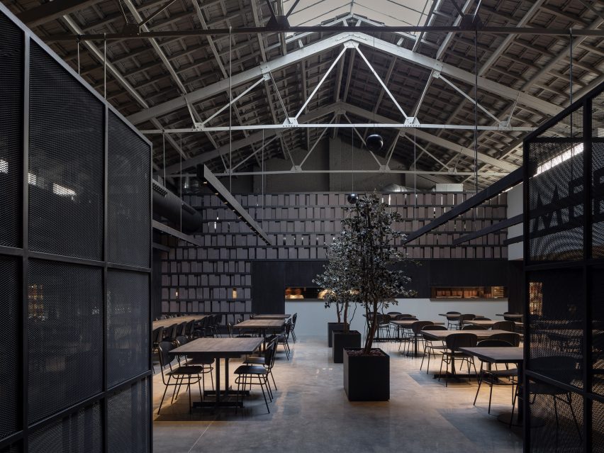 Interiors of Merkato restaurant, designed by Francesc Rifé Studio