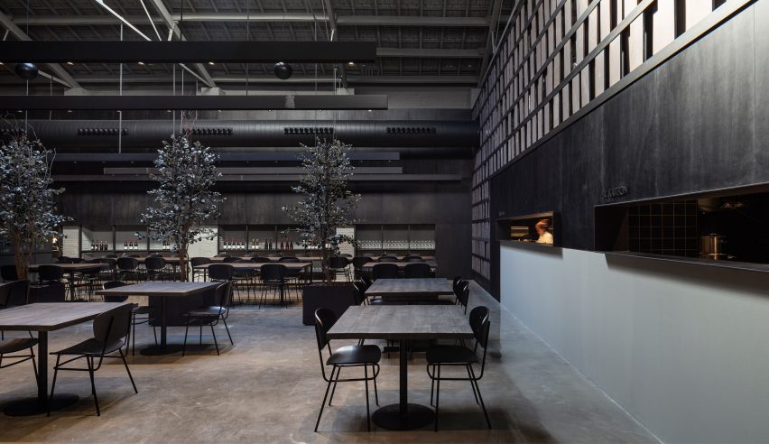 Interiors of Merkato restaurant, designed by Francesc Rifé Studio
