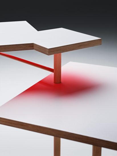 Yo Shimada debuts coffee table made from basic DIY store materials