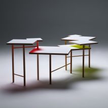 Yo Shimada debuts coffee table made from basic DIY store materials