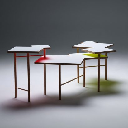 Yo Shimada debuts coffee table made from basic DIY store materials