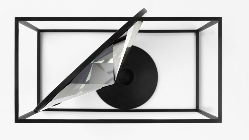 Nendo designs crystal trays and accessories for Atelier Swarovski Home