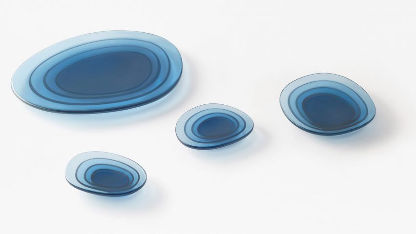 Nendo designs crystal trays and accessories for Atelier Swarovski Home