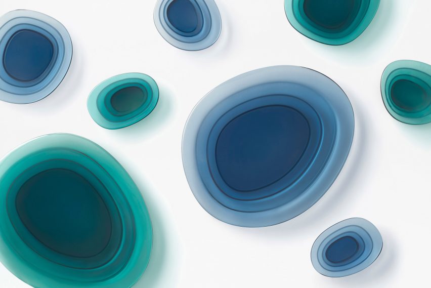 Nendo designs crystal trays and accessories for Atelier Swarovski Home