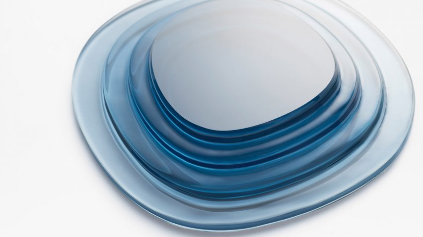 Nendo designs crystal trays and accessories for Atelier Swarovski Home